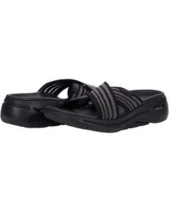 SKECHERS Performance Sandals Go Walk Arch Fit Mesh Gore Cross Band