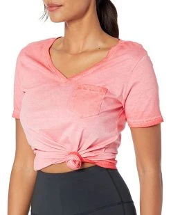 SKECHERS Shirts & Tops Diamond Wash Hatha V-Neck Pocket Tee -SKECHERS Shop 71qkAB2FTJL. AC SR736920