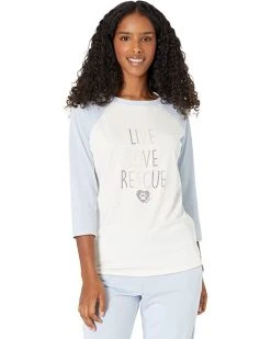 SKECHERS Shirts & Tops Live Love Rescue Baseball Tee