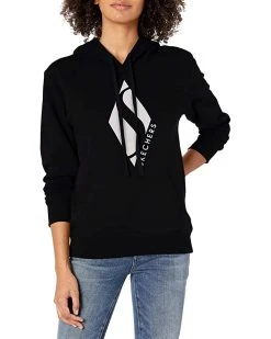 SKECHERS Shop 35 SKECHERS Hoodies & Sweatshirts Women's Diamond Logo Pullover Hoodie Sweatshirt