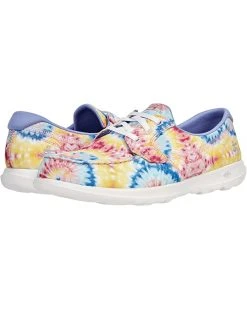 SKECHERS Performance Sneakers & Athletic Shoes Go Walk Lite Tie-Dye Boat Shoe