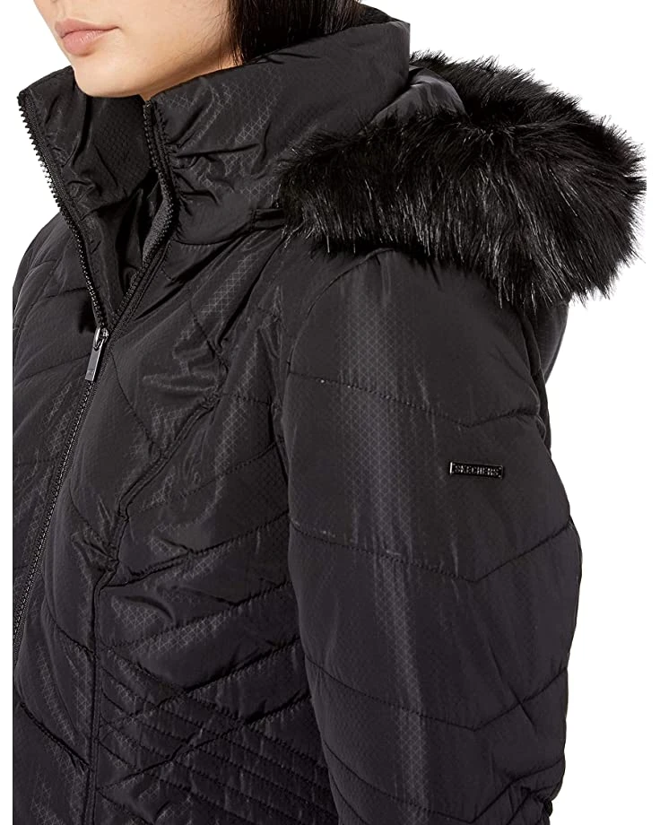 SKECHERS Coats & Outerwear Men's Warm Winter Jacket with Faux Trimmed Hood 4 SKECHERS Coats & Outerwear Men's Warm Winter Jacket with Faux Trimmed Hood - Image 2