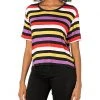 SKECHERS Shirts & Tops Women's Encounter Stripe Short Sleeve Tee -SKECHERS Shop 81x1EH4BKzL. AC SR736920